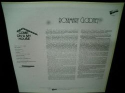 画像2: ローズマリー・クルーニーUS廃盤★ROOSEMARY CLOONEY-『COME ON-A MY HOUSE』