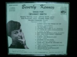 画像2: ビバリー・ケニー廃盤★BEVERLY KENNEY-『SINGS FOR JOHNNY SMITH』