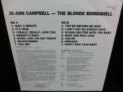 画像2: ジョー・アン・キャンベル/SWEDEN廃盤★JO ANN CAMPBELL-『THE BLONDE BOMBSHELL』