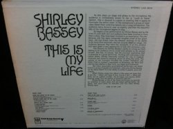 画像2: サバービア掲載/『I MUST KNOW』カバー収録★SHIRLEY BASSEY-『THIS IS MY LIFE』