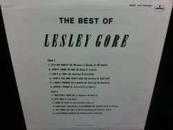 画像2: レスリー・ゴア/BEST盤★LESLEY GORE-『THE BEST OF LESLEY GORE』