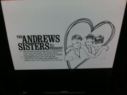 画像2: アンドリュース・シスターズ廃盤★THE ANDREWS SISTERS PRESENTS