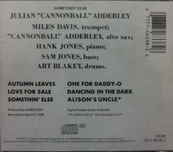 画像2: キャノンボール・アダレイUS盤★JULIAN "CANNONBALL" ADDERLEY-『SOMETHIN' ELSE』