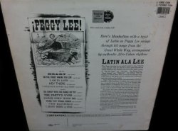 画像2: ペギー・リーUK廃盤/Muro Mix CD収録★PEGGY LEE-『LATIN ALA LEE!』