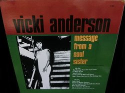 画像2: ヴィッキ・アンダーソンUS廃盤★VICKI ANDERSON-『MESSAGE FROM A SOUL SISTER』
