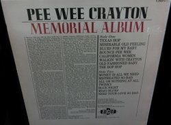 画像2: ピー・ウィー・クレイトンUK廃盤★PEE WEE CRAYTON-『MEMORIAL ALBUM』