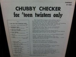 画像2: チャビー・チェッカーUS原盤★CHUBBY CHECKER-『FOR TEEN TWISTERS ONLY』