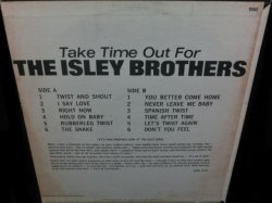 画像2: アイズレー・ブラザーズUS原盤★THE ISLEY BROTHERS-『TAKE TIME OUT FOR THE ISLEY BROTHERS』