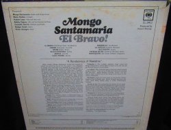 画像2: モンゴ・サンタマリア/US原盤★MONGO SANTAMARIA-『EL BRAVO!』
