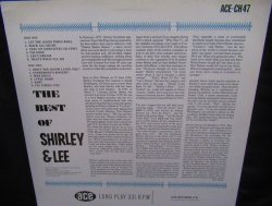 画像2: シャーリー＆リー/初版UK盤★『THE BEST OF SHIRLEY & LEE』