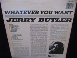 画像2: ジェリー・バトラー/UK廃盤★JERRY BUTLER-『WHATEVER YOU WANT』