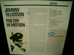 画像2: ジョニー・ティロットソンUK廃盤★JOHNNY TILLOTSON-『POETRY IN MOTION』