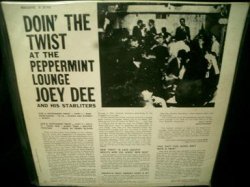 画像2: ジョイ・ディーUS原盤★JOEY DEE AND HIS STARLITERS-『DOIN' THE TWIST RECORDED LIVE AT THE PEPPERMINT LOUNGE』
