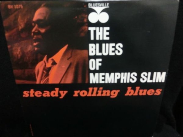 画像1: メンフィス・スリムUS廃盤★MEMPHIS SLIM-『STEADY ROLLING BLUES』 (1)