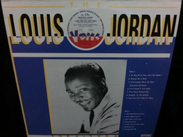 画像1: ルイ・ジョーダン/Denmark廃盤★LOUIS JORDAN-『THE V-DISCS』 (1)