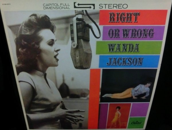 画像1: ワンダ・ジャクソン/France廃盤★WANDA JACKSON-『RIGHT OR WRONG』 (1)