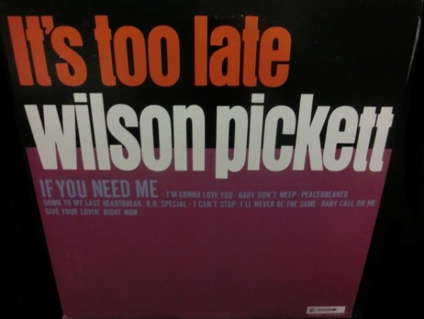 画像1: ウィルソン・ピケット希少廃盤★WILSON PICKETT-『IT'S TOO LATE』 (1)