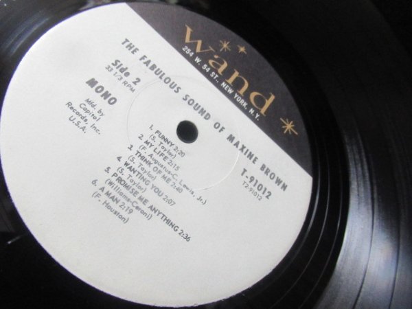 画像3: マキシン・ブラウン/US原盤★『THE FABULOUS SOUND OF MAXINE BROWN』 (3)