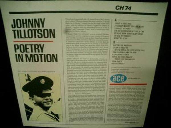 ジョニー・ティロットソンUK廃盤☆JOHNNY TILLOTSON-『POETRY IN