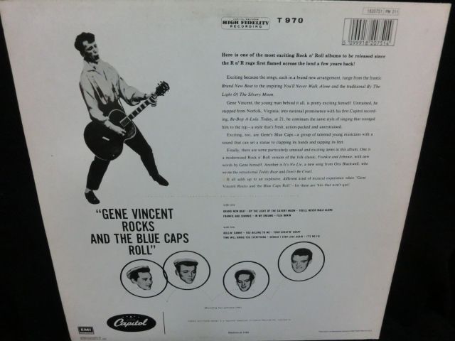 ジーン・ヴィンセントEU廃盤☆GENE VINCENT-『ROCKS! AND THE BLUE CAPS ROLL』 - MODERN  RECORDS 2号店(LP/CD)