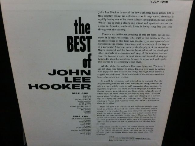 ジョン・リー・フッカー/BEST盤☆『THE BEST OF JOHN LEE HOOKER