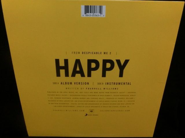 ファレル・ウィリアムスEU限定盤☆PHARRELL WILLIAMS-『HAPPY 