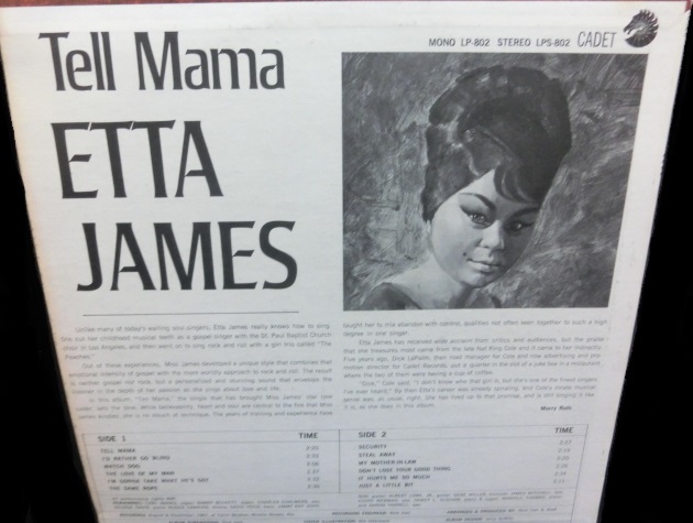 エタ・ジェイムスUS原盤☆ETTA JAMES-『TELL MAMA』 - MODERN RECORDS 