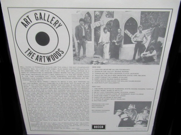 ジ・アートウッズUK廃盤☆THE ARTWOODS-『ART GALLERY』 - MODERN RECORDS 2号店(LP/CD)
